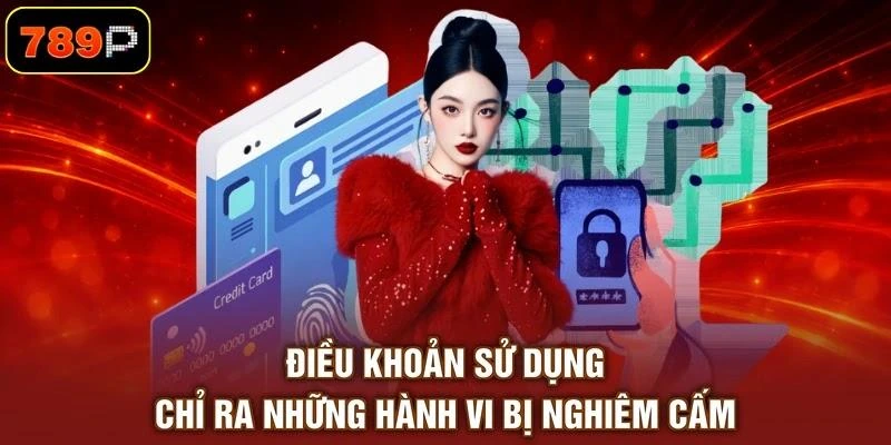 Điều khoản sử dụng chỉ ra những hành vi bị nghiêm cấm