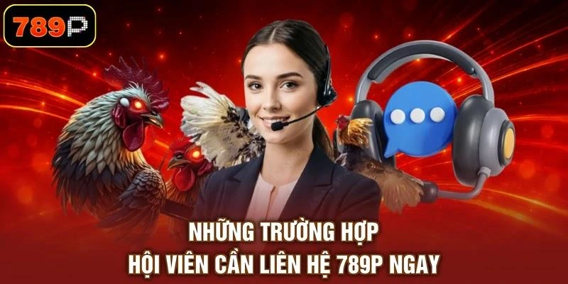 Những trường hợp hội viên cần liên hệ 789P ngay